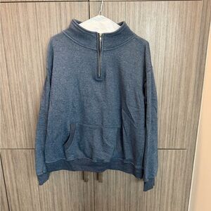 Blue Half-Zip Sweater